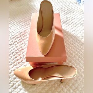 Mansur Gavriel Patent Leather 65mm mule